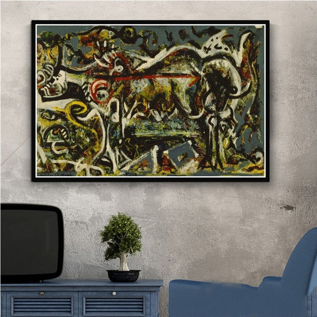 Arthia Designs - Jackson Pollock Abstract Graffiti Canvas Art - Review