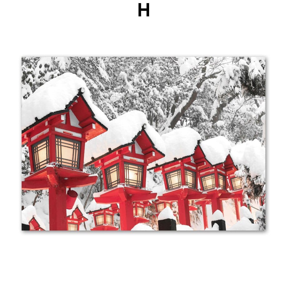 Arthia Designs - Winter Tokyo Temple Canvas Art - Review