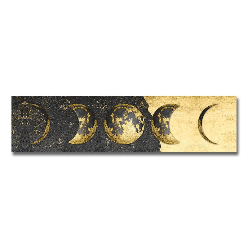 Arthia Designs - Golden Moon Phase Canvas Art - Review