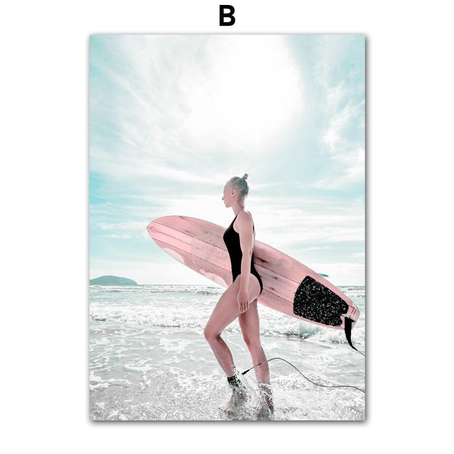 Arthia Designs - Pink Beach Flamingo Island Canvas Art - Review