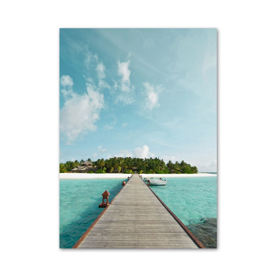 Arthia Designs - Seaside Tropical Landscape Canvas Art - Review