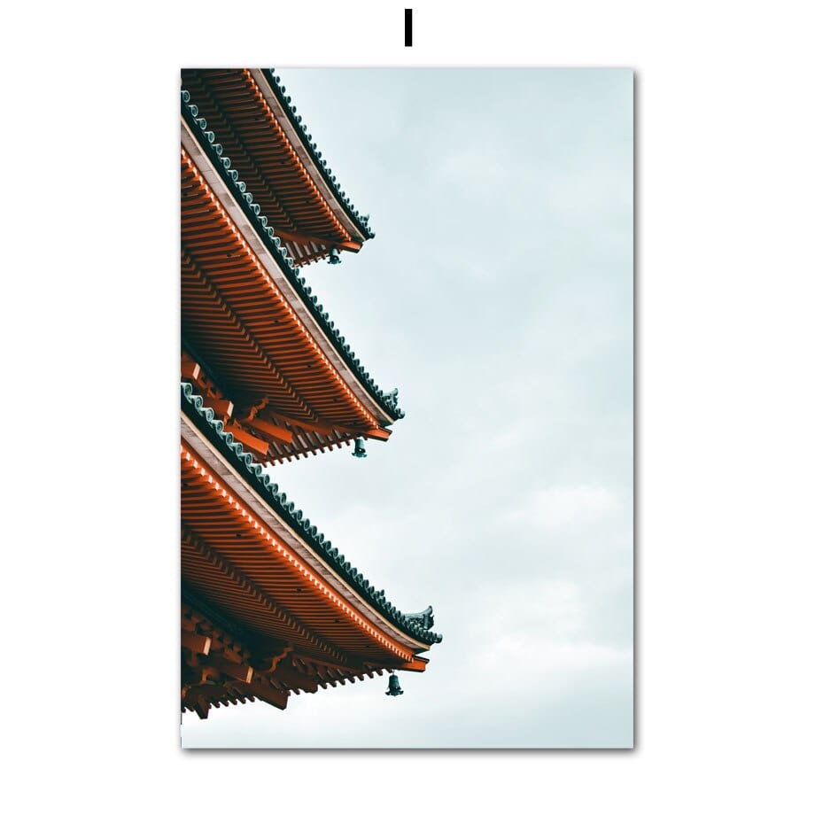 Arthia Designs - Osaka Sakura Temple Canvas Art - Review