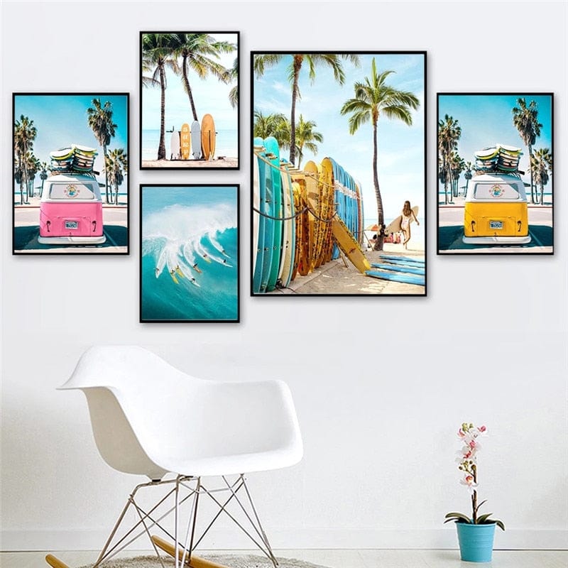 Arthia Designs - Modern Tropical Beach Landscape Canvas Art - Review