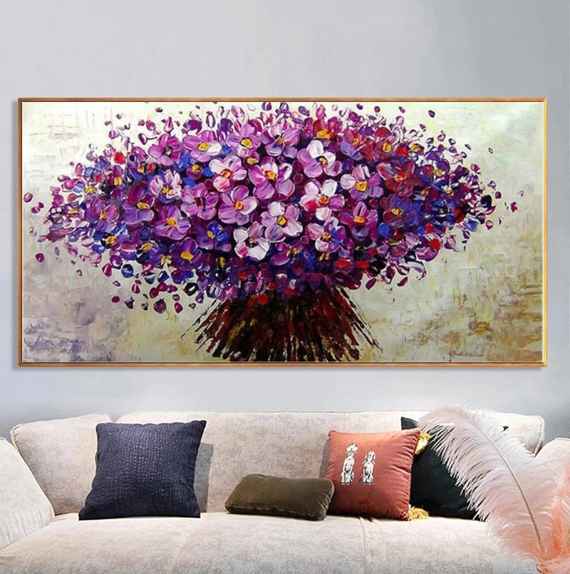 Arthia Designs - Abstract Blue Tree Flowers Canvas Art - Review