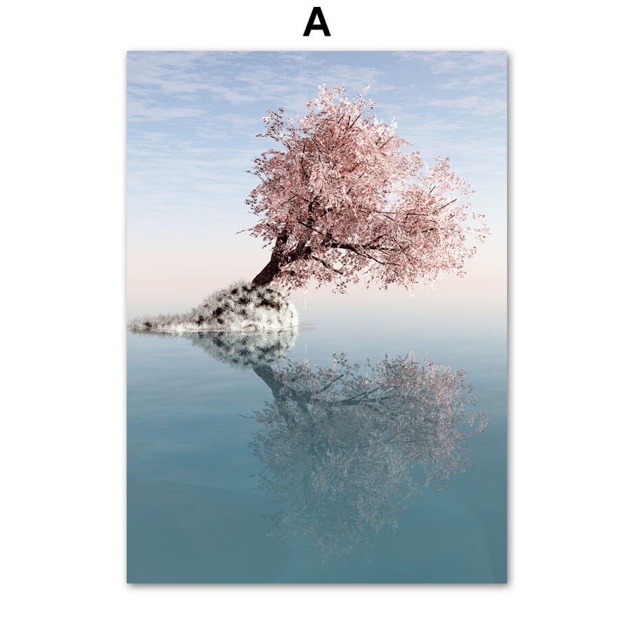 Arthia Designs - Pink Sky Sakura Tree Canvas Art - Review