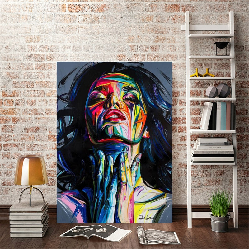 Arthia Designs - Colorful Graffiti Woman Canvas Art - Review