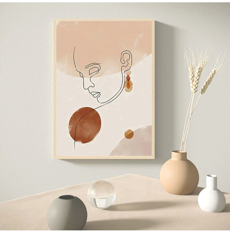 Arthia Designs - Abstract One-Line Woman Face Canvas Art - Review