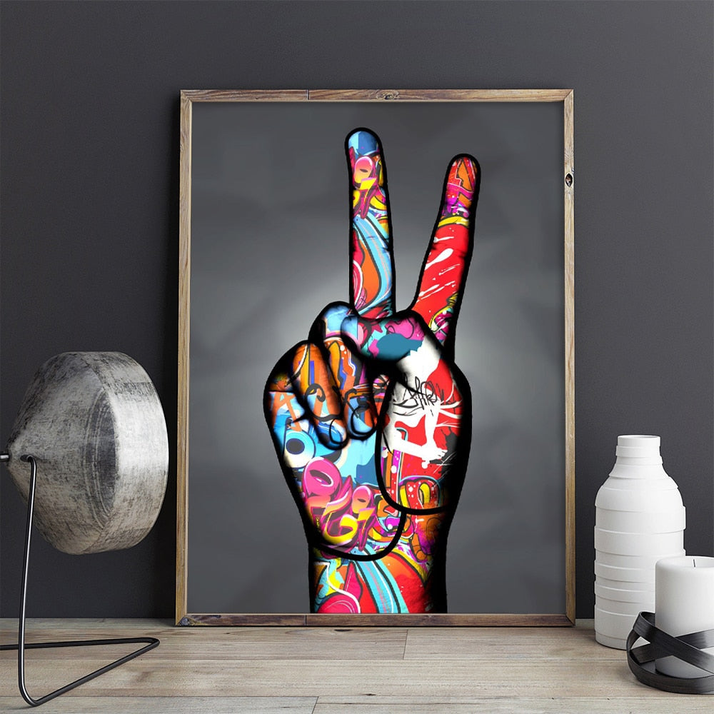 Arthia Designs - Hand Gesture Graffiti Canvas Art - Review