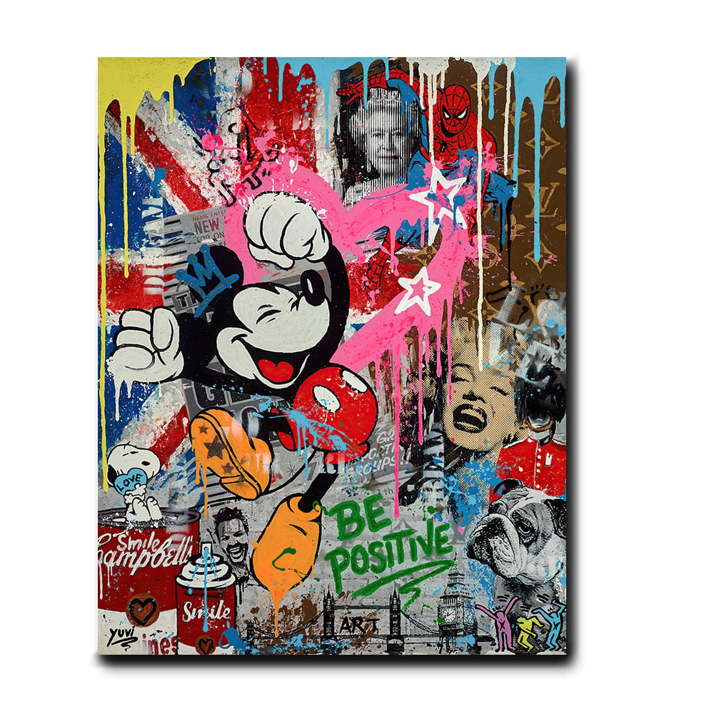 Arthia Designs - Spiderman Mickey Graffiti Canvas Art - Review