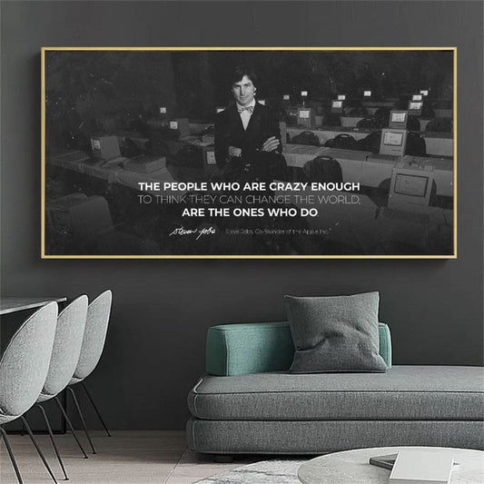 Arthia Designs - Steve Jobs Inspirational Quote Canvas Art - Review