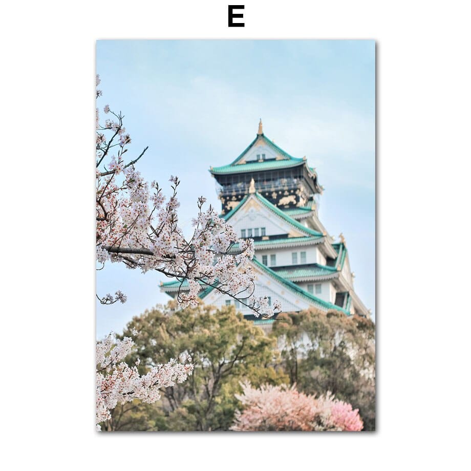 Arthia Designs - Mount Fuji Sakura Temple Canvas Art - Review