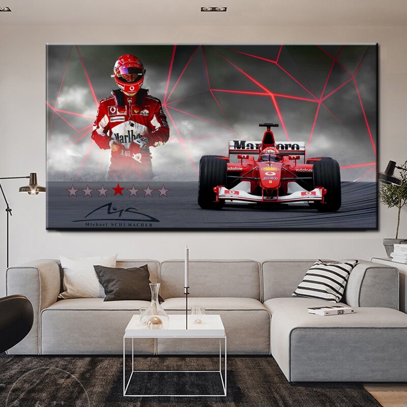 Arthia Designs - F1 Legend Michael Schumacher Canvas Art - Review