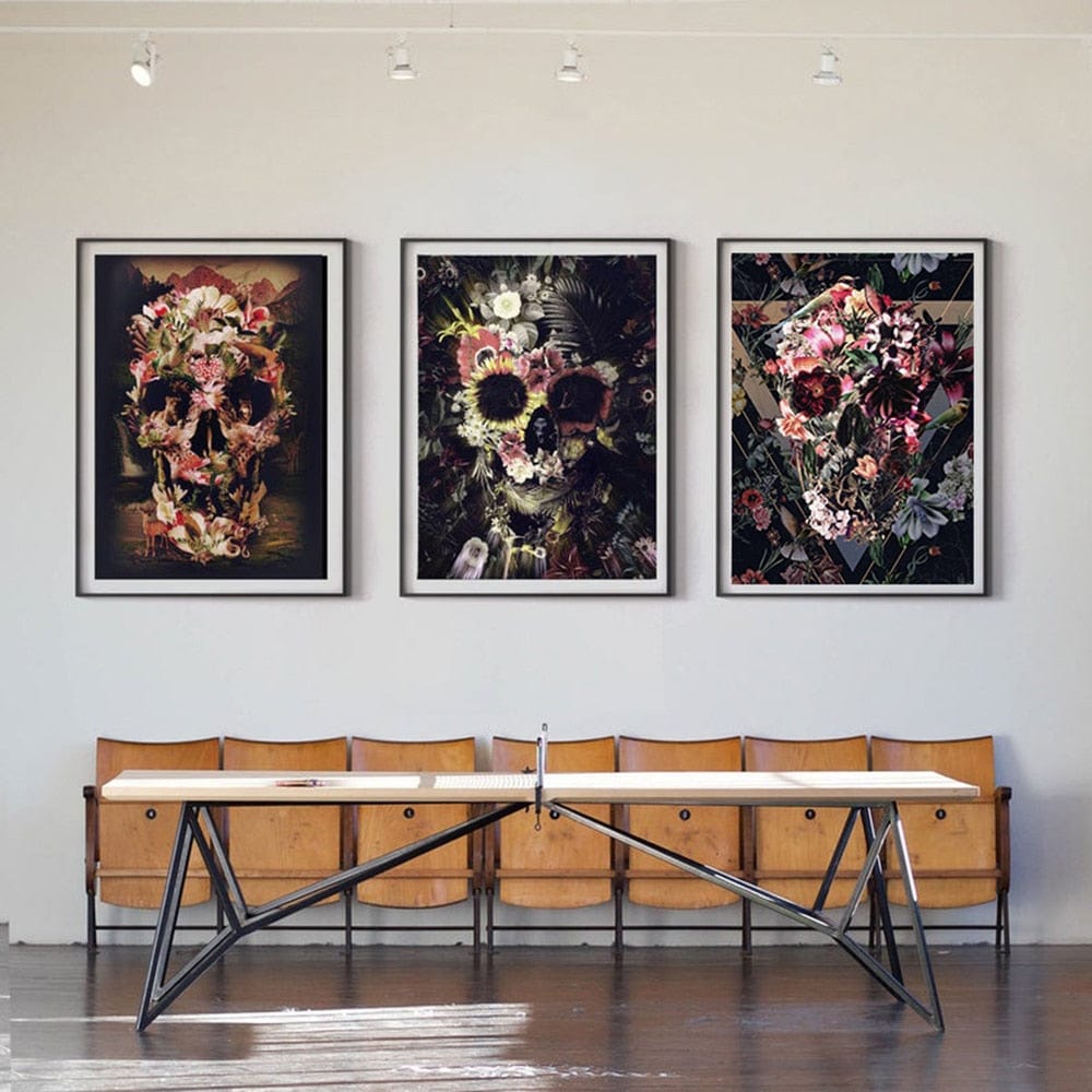 Arthia Designs - Flower Skull Canvas Art - Review