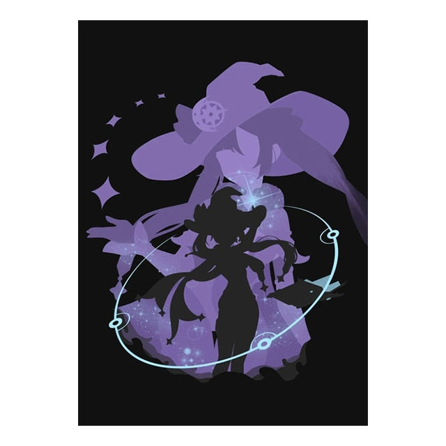 Arthia Designs - Genshin Impact Character Silhouette Canvas Art - Review