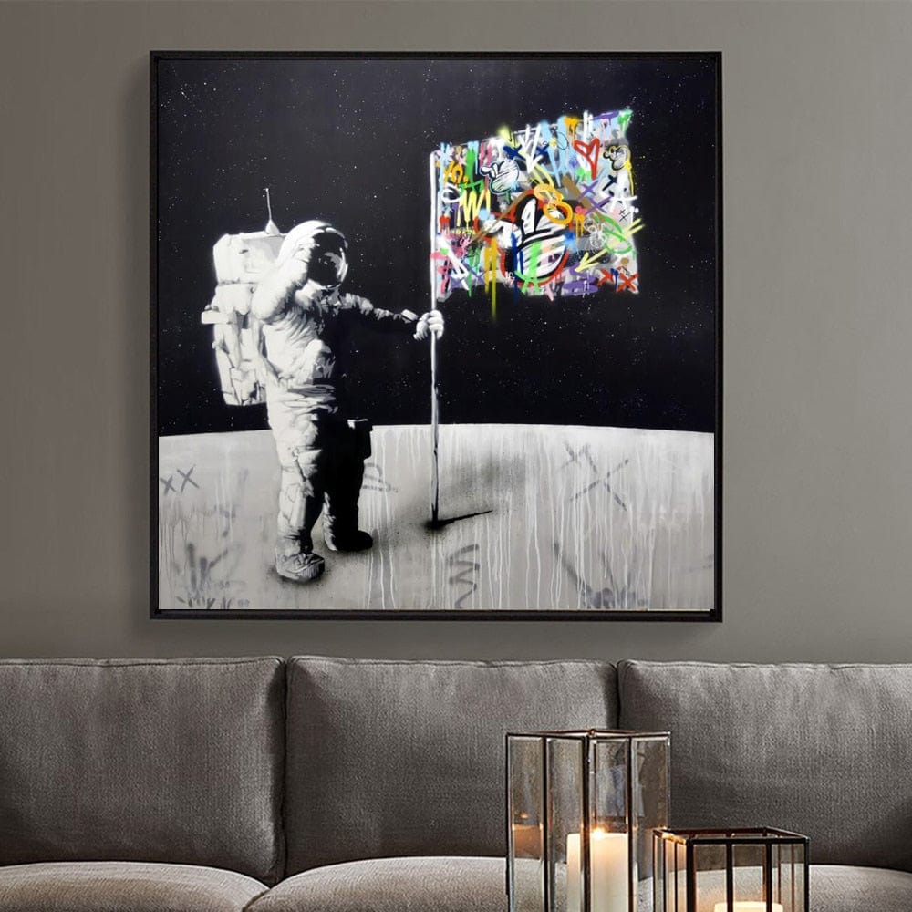 Arthia Designs - Astronaut Successful Moon Landing Canvas Art - Review