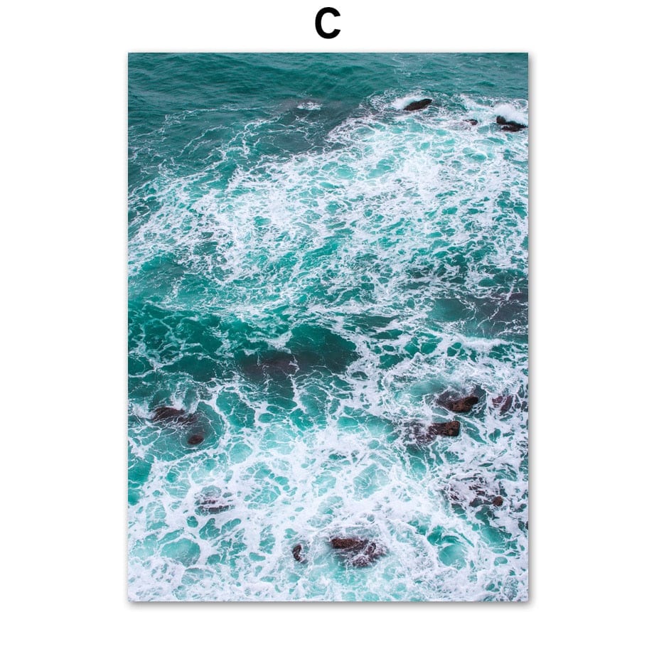 Arthia Designs - Sea Waves Coconut Island Canvas Art - Review