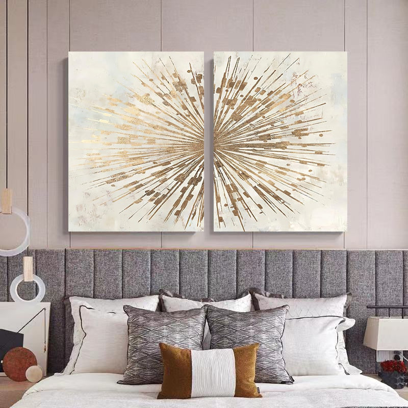 Arthia Designs - Abstract Golden Sparkles Canvas Art - Review