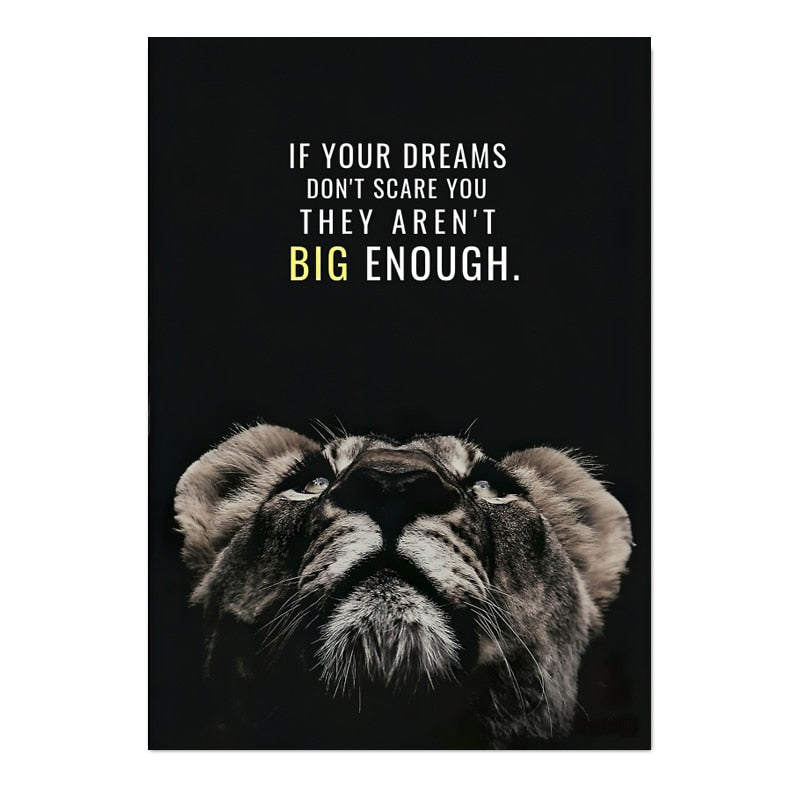 Arthia Designs - Never Give Up Animal Quotes Canvas Art - Review