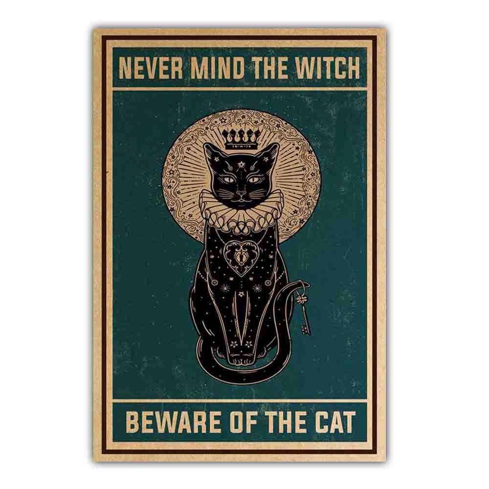 Arthia Designs - Funny Vintage Black Cat Canvas Art - Review