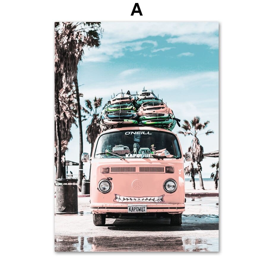 Arthia Designs - Summer Strike Beach Road Trip Canvas Art - Review