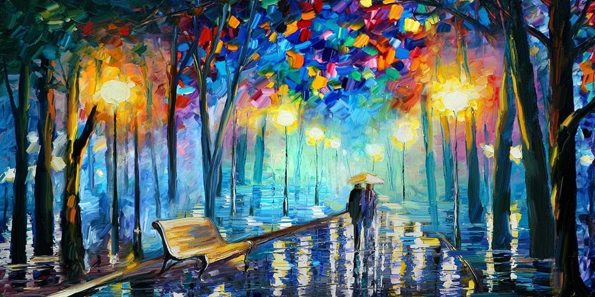 Arthia Designs - Rain of Love by Leonid Afremov Canvas Art - Review