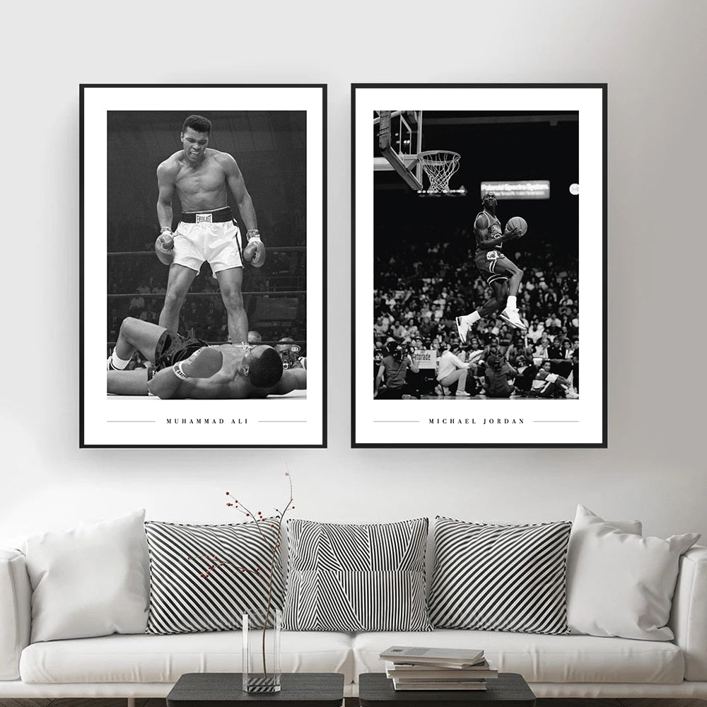 Arthia Designs - Black and White Sports GOAT Canvas Art - Review