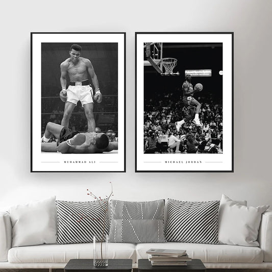 Arthia Designs - Black and White Sports GOAT Canvas Art - Review