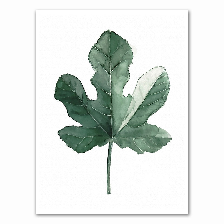 Arthia Designs - Nordic Tropical Green Leaves Canvas Art - Review