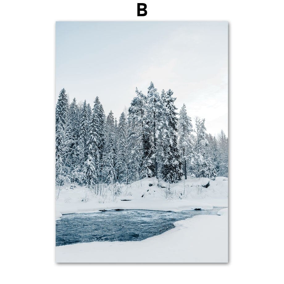 Arthia Designs - Winter Forest Animal Gallery Wall Canvas Art - Review