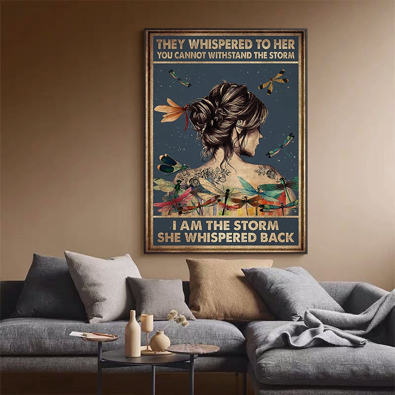 Arthia Designs - Vintage I AM THE STORM Canvas Art - Review