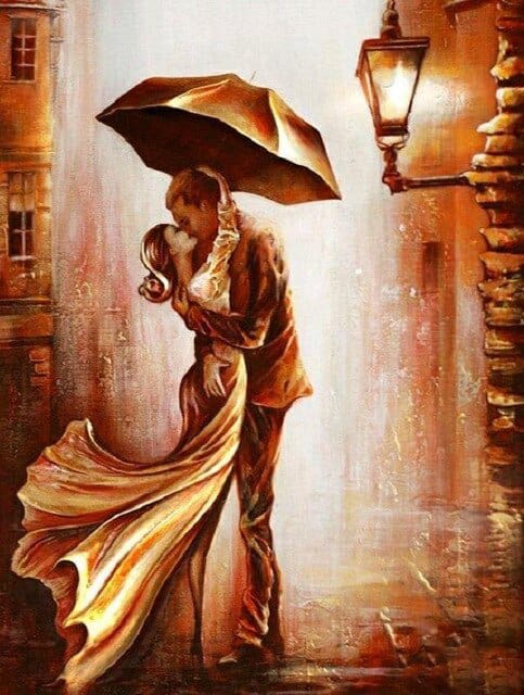 Arthia Designs - Romantic Couple in Love City Canvas Art - Review