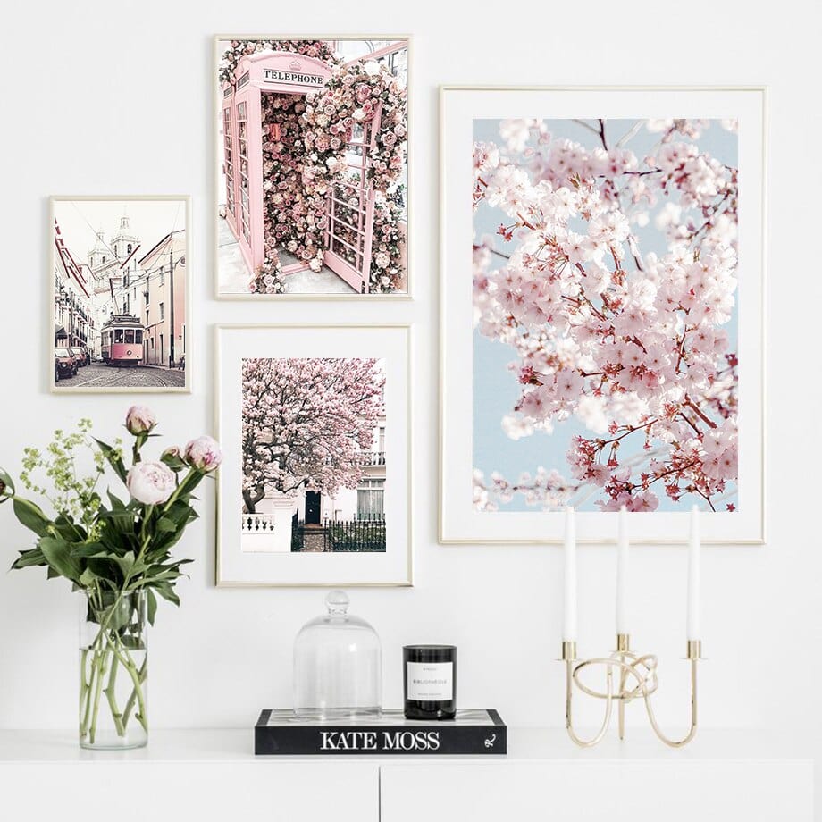 Arthia Designs - Pink Sakura Rose Fountain City Canvas Art - Review