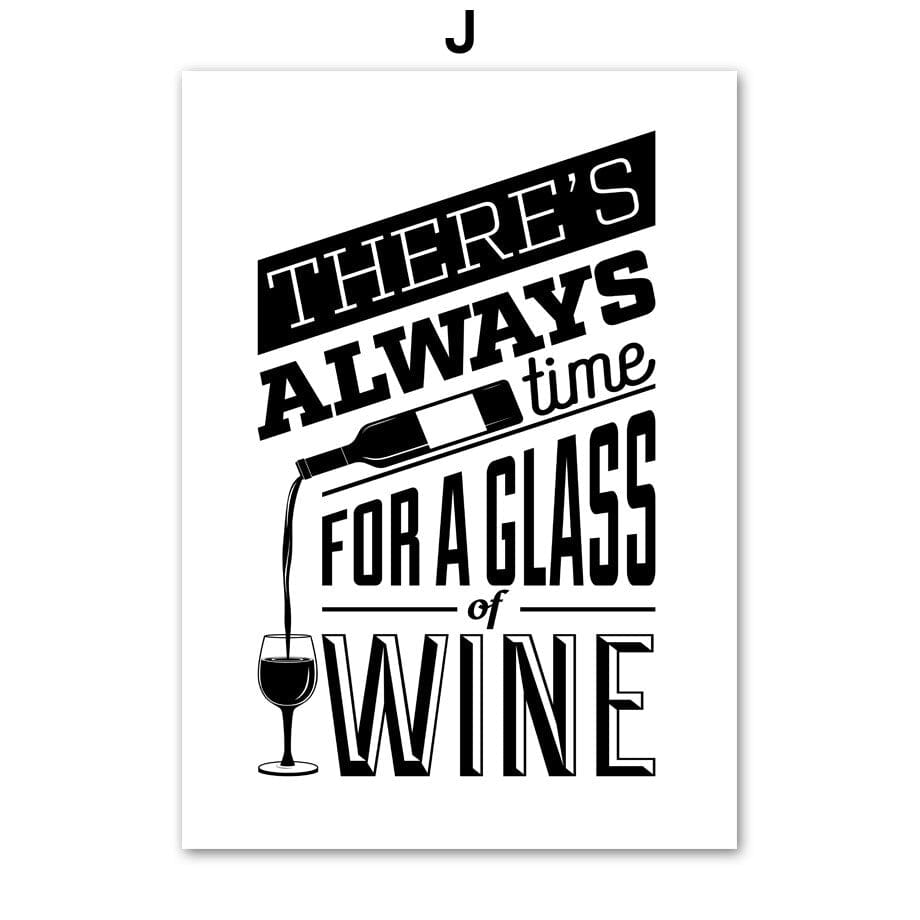 Arthia Designs - There's Always Time For a Wine Canvas Art - Review