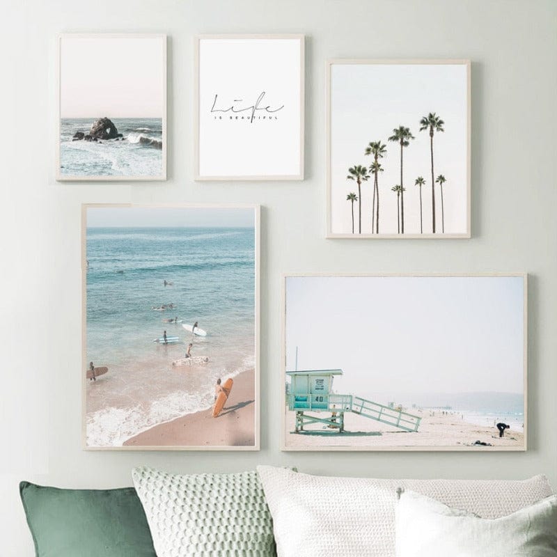 Arthia Designs - Palm Beach Surfers Lifestyle Canvas Art - Review