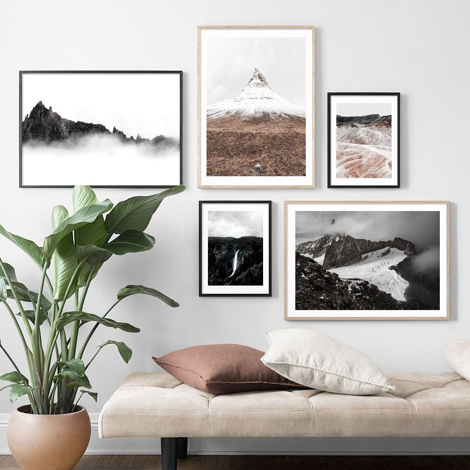 Arthia Designs - Cloudy Snow Mountain Peak Canvas Art - Review