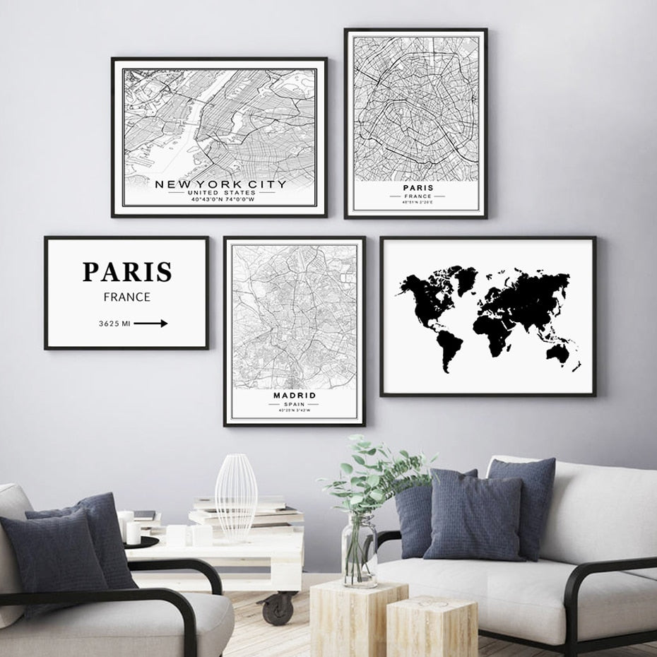 Arthia Designs - World City Maps 2 Canvas Art - Review