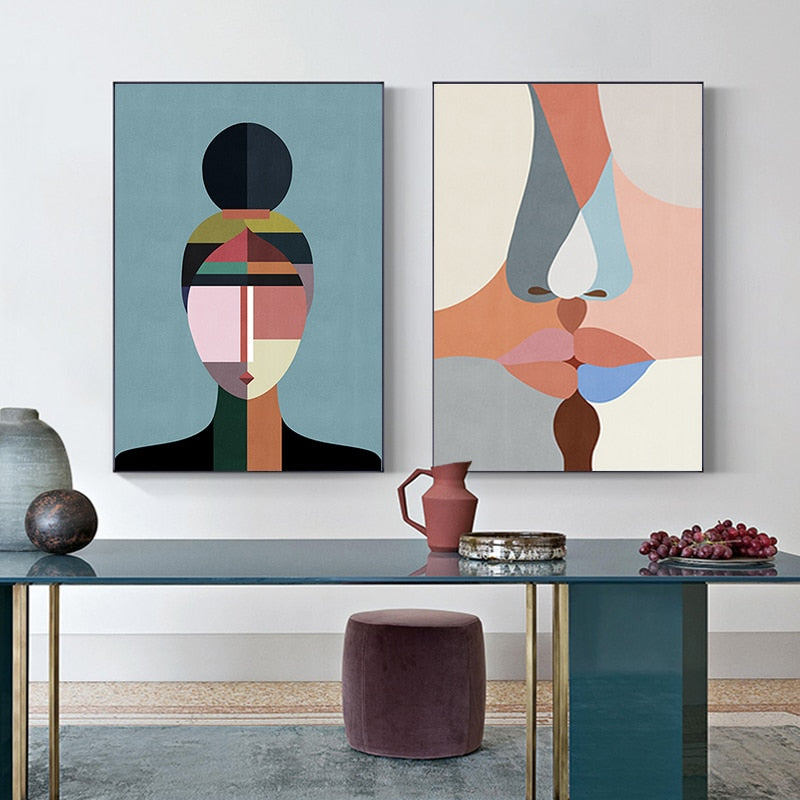 Arthia Designs - Contemporary Abstract Faces Canvas Art - Review