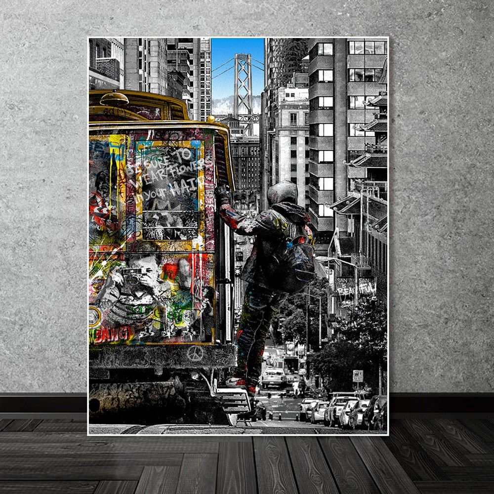 Arthia Designs - Modern City Street Graffiti Canvas Art - Review