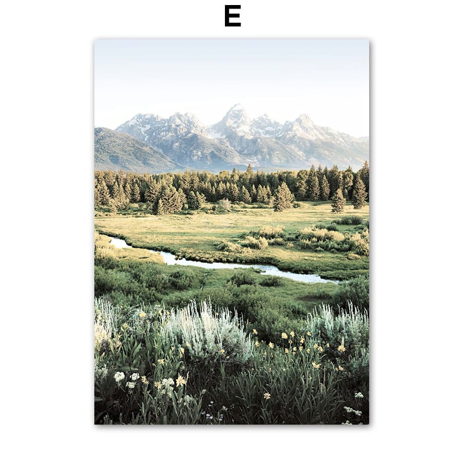 Arthia Designs - Lake Bridge Grassland Canvas Art - Review