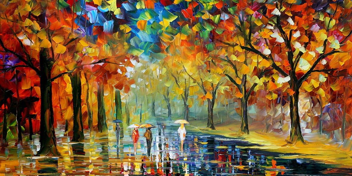 Arthia Designs - Rain of Love by Leonid Afremov Canvas Art - Review