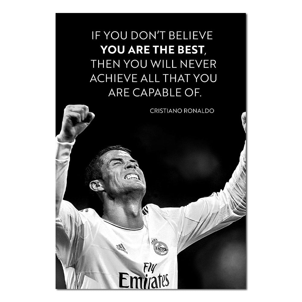 Arthia Designs - Ronaldo Motivating Quote Canvas Art - Review