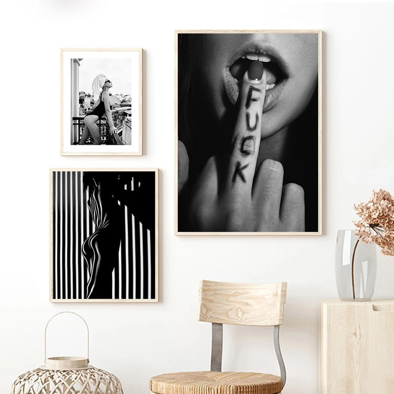 Arthia Designs - Black and White Fashion Lady Canvas Art - Review