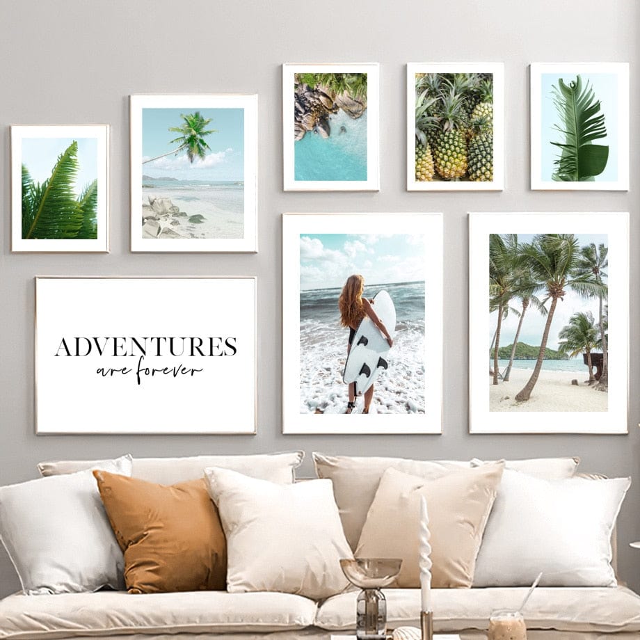 Arthia Designs - Caribbean Surfer Beach Canvas Art - Review