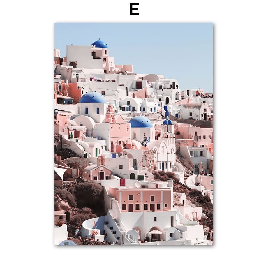 Arthia Designs - Santorini Cave Houses Canvas Art - Review