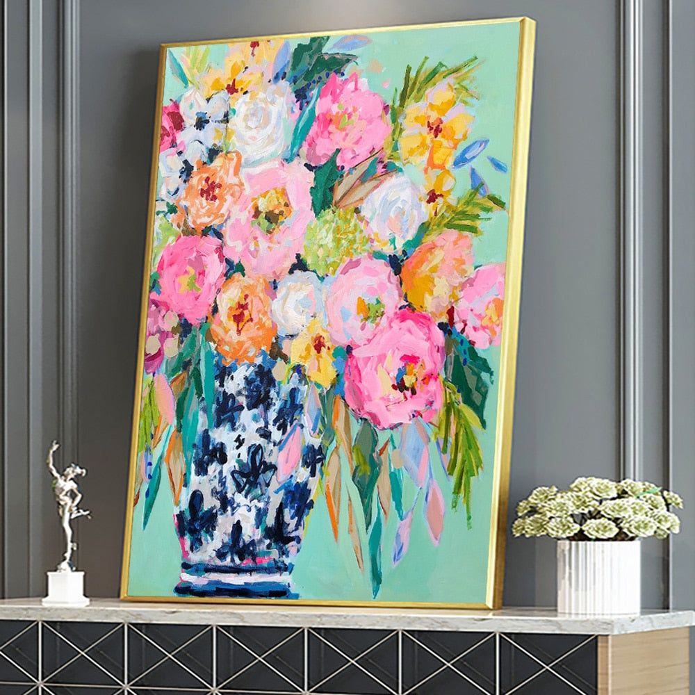 Arthia Designs - Colorful Floral Oil Painting Canvas Art - Review