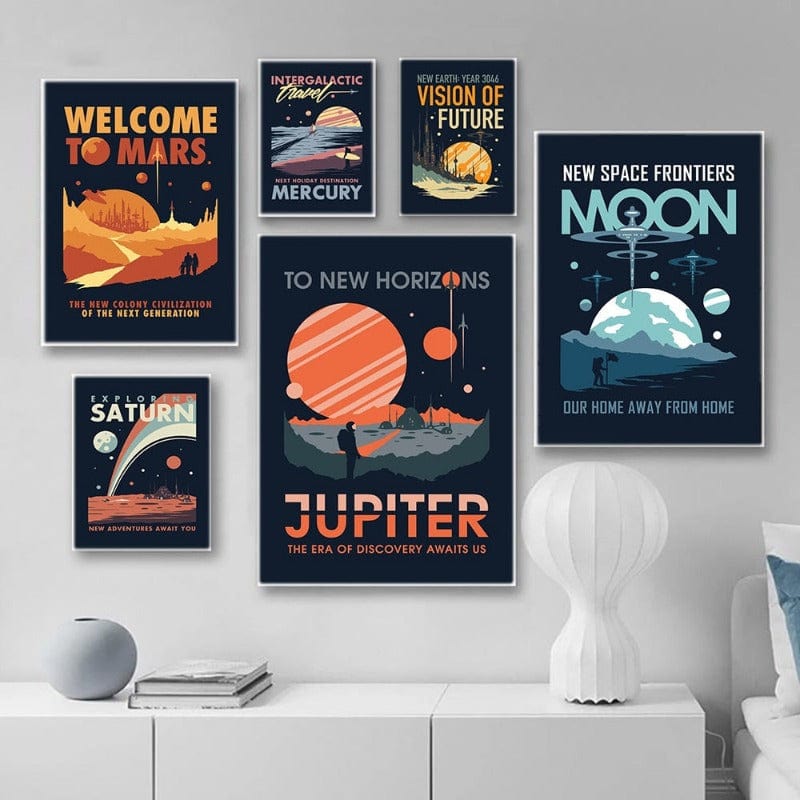 Arthia Designs - Intergalactic Planet Travel Canvas Art - Review