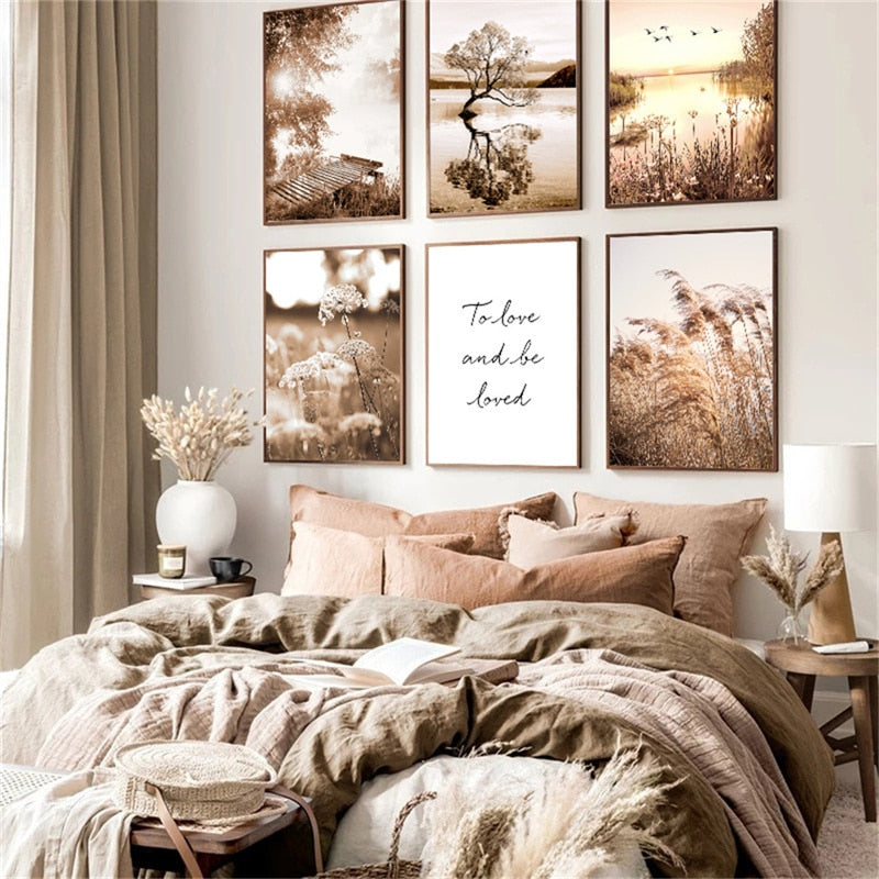 Arthia Designs - Autumn Sunlight Paddy Field Canvas Art - Review