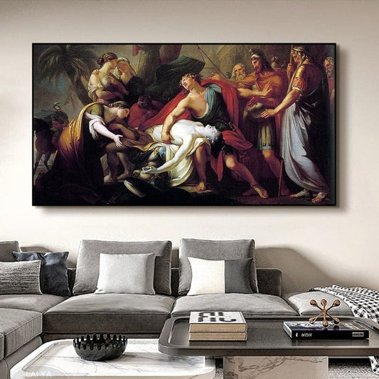 Arthia Designs - Achilles Lamenting the Death of Patroclus Canvas Art - Review