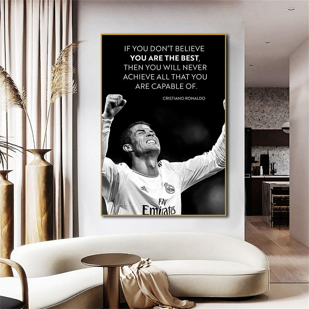 Arthia Designs - Ronaldo Motivating Quote Canvas Art - Review