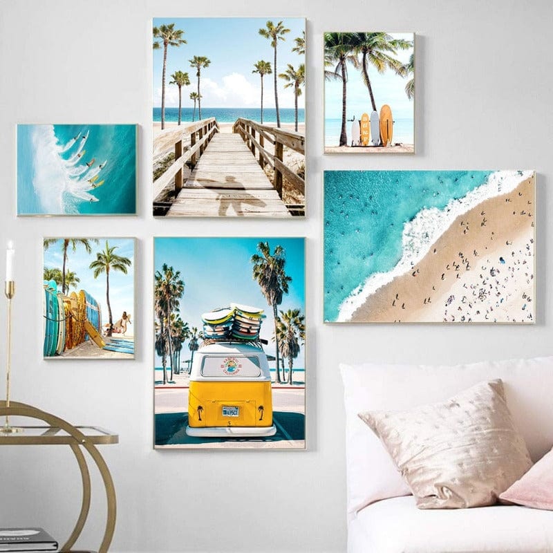 Arthia Designs - Summer Break Surfing Vacation Canvas Art - Review